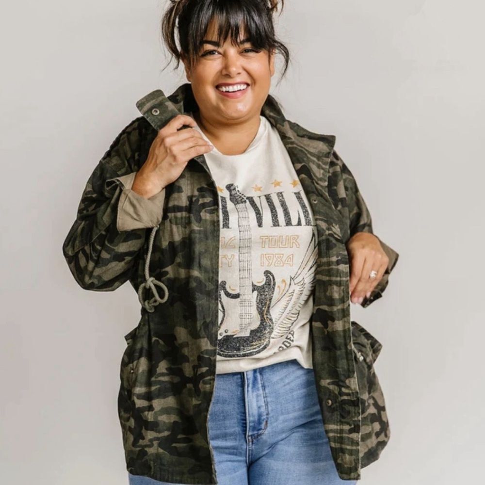 Love Tree Camo Utility Jacket Medium